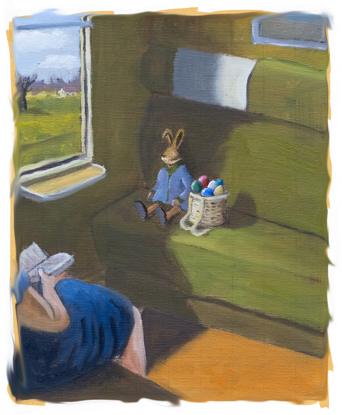 Rabbit painting